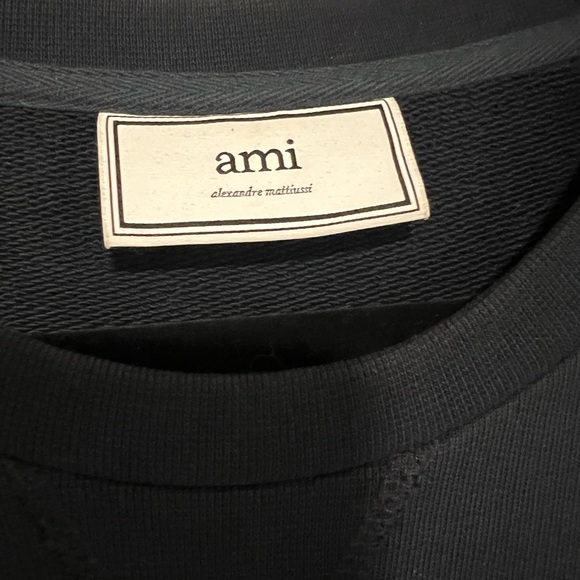 Ami Black Crewneck Sweater - Picture 2 of 4